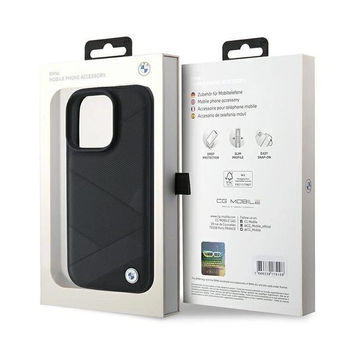 BMW Signature iPhone 16 Pro dėklas - juodas