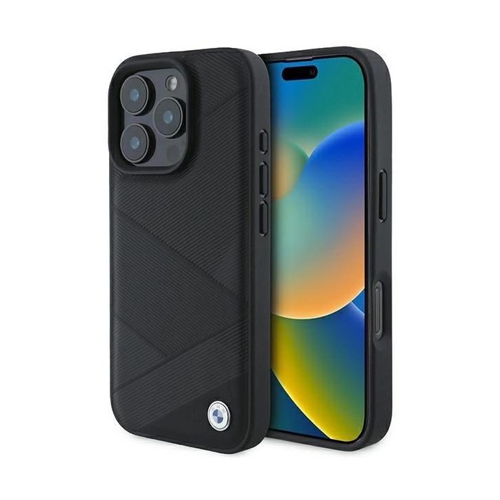 BMW Signature iPhone 16 Pro dėklas - juodas