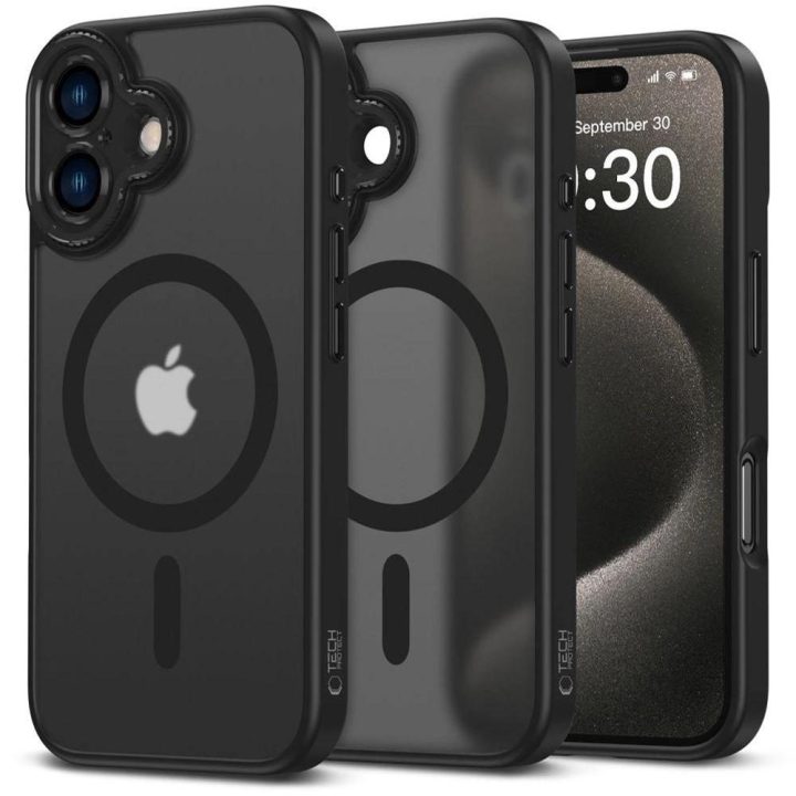 iPhone 16 dėklas – pusiau permatomas