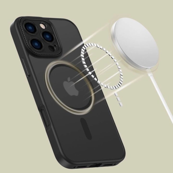 iPhone 16 Pro Max dėklas - pusiau permatomas