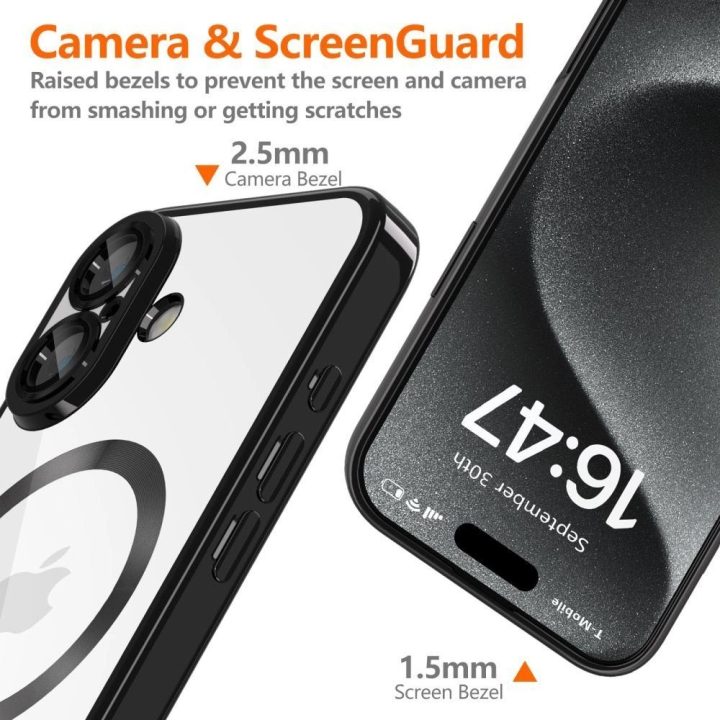 iPhone 16 dėklas - juodas