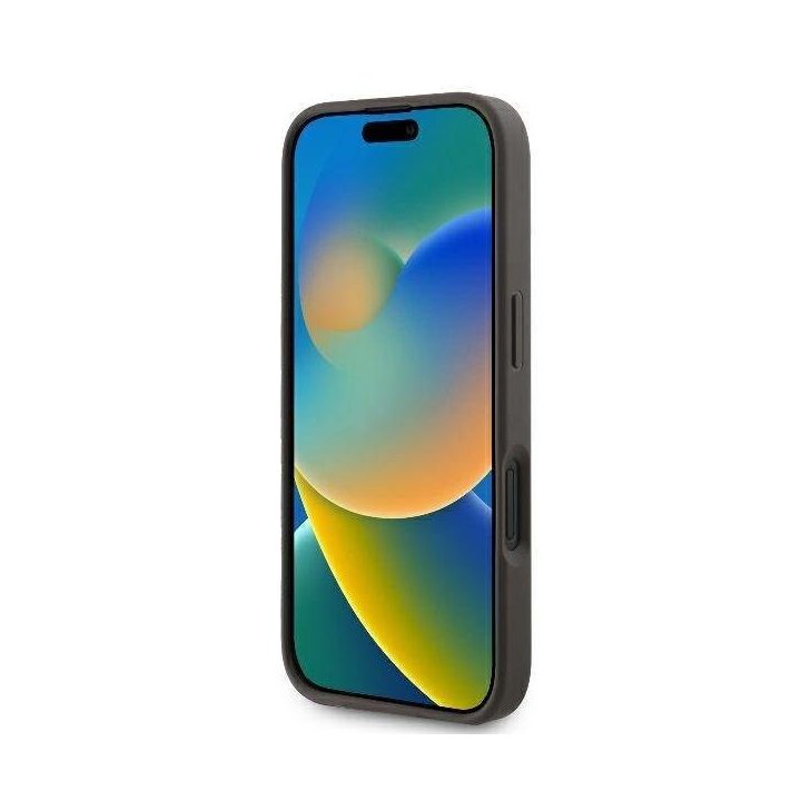 Guess 4G Big Logo iPhone 16 dėklas - rudas