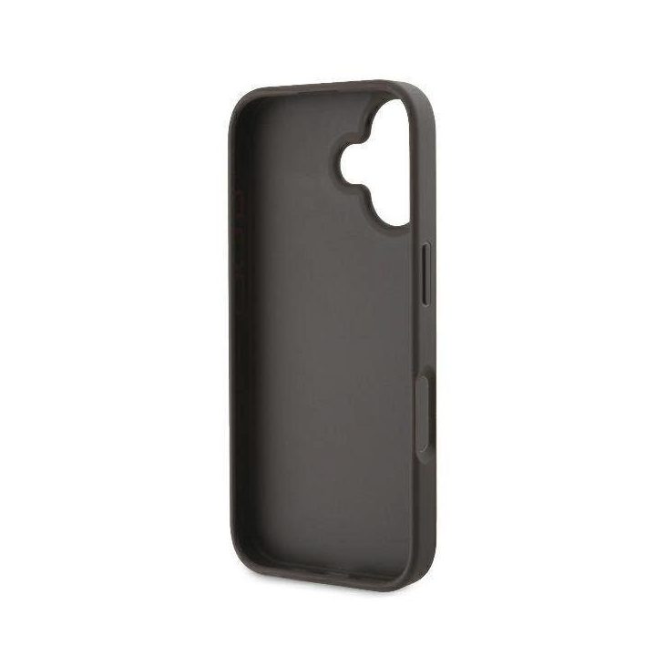Guess 4G Big Logo iPhone 16 dėklas - rudas
