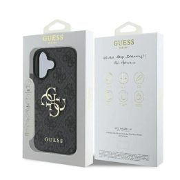 Guess 4G Big Logo iPhone 16 dėklas - juodas