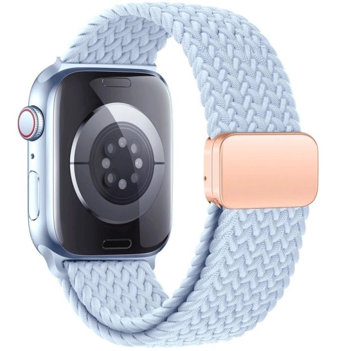 Nailono dirželis Apple Watch 4 / 5 / 6 / 7 / 8 / 9 / SE“ (38 / 40 / 41 mm) – mėlynas