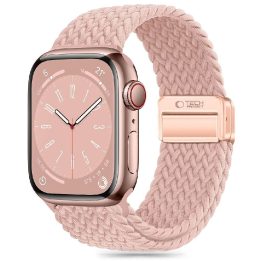 nailoninė dirželio apyrankė Apple Watch 4 / 5 / 6 / 7 / 8 / 9 / SE“ (38 / 40 / 41 mm) – rožinė