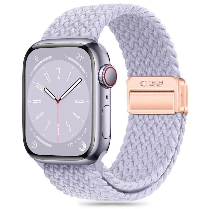 dirželis Apple Watch“ 4 / 5 / 6 / 7 / 8 / 9 / SE (38 / 40 / 41 mm) – violetinis