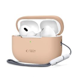 Silikoninis dėklas Apple AirPods Pro 1 / 2 - Smėlio spalvos