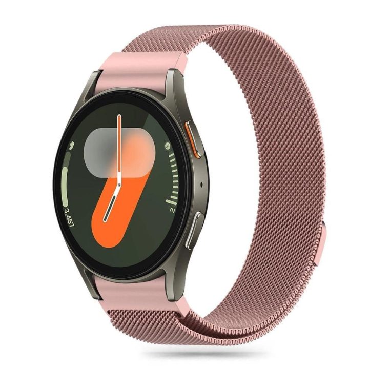 MilaneseBand skirta Samsung“ laikrodžiams Galaxy Watch 4 / 5 / 5 Pro / 6 / 7 / FE – rožinė