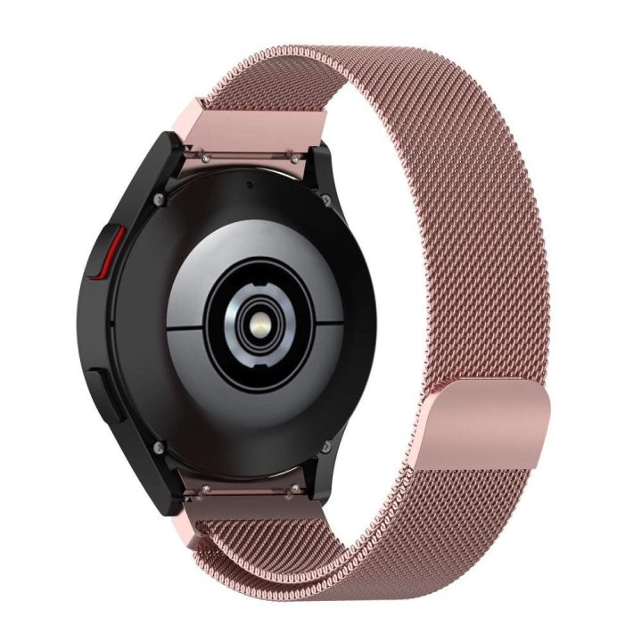 MilaneseBand skirta Samsung“ laikrodžiams Galaxy Watch 4 / 5 / 5 Pro / 6 / 7 / FE – rožinė