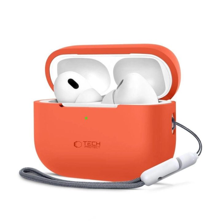 silikono dėklas skirtas Apple AirPods Pro 1 / 2“ – oranžinis