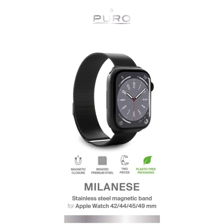 laikrodžio dirželis Apple Watch 42 49 mm, juodas
