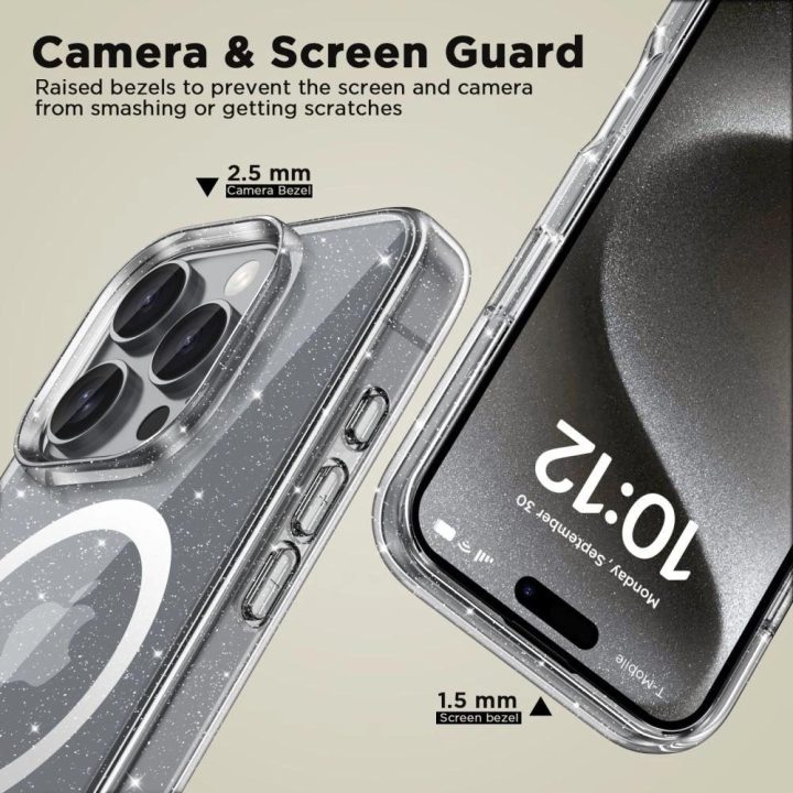 dėklas skirtas iPhone 16 Pro Max“ telefonui – skaidrus