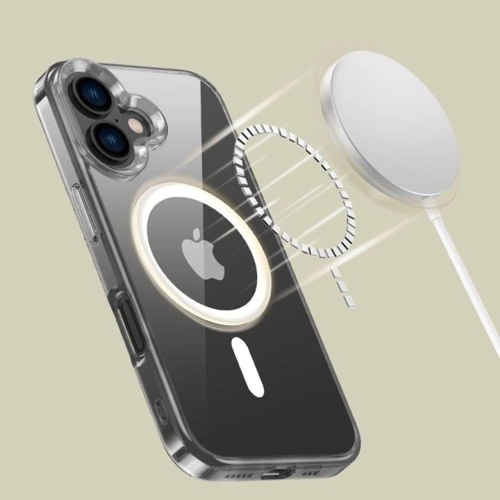 iPhone 16 dėklas – skaidrus