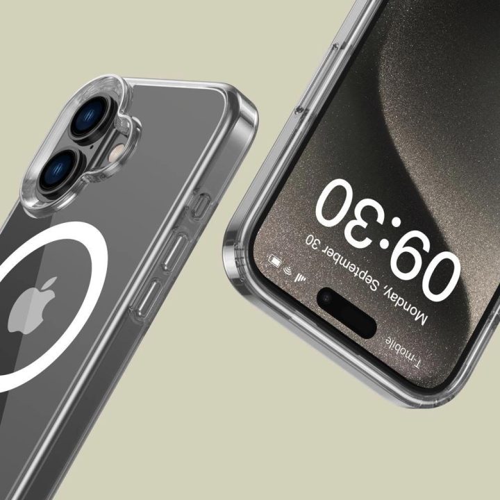 iPhone 16 dėklas – skaidrus