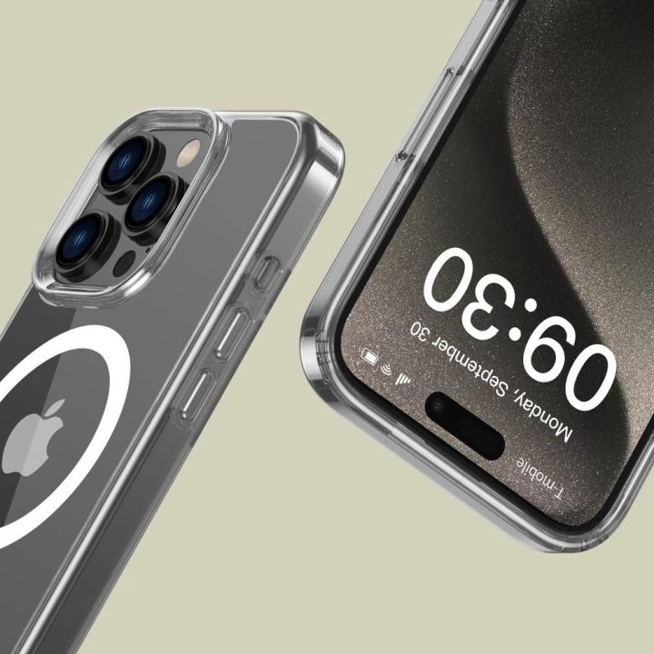 dėklas iPhone 16 Pro“ telefonui – skaidrus