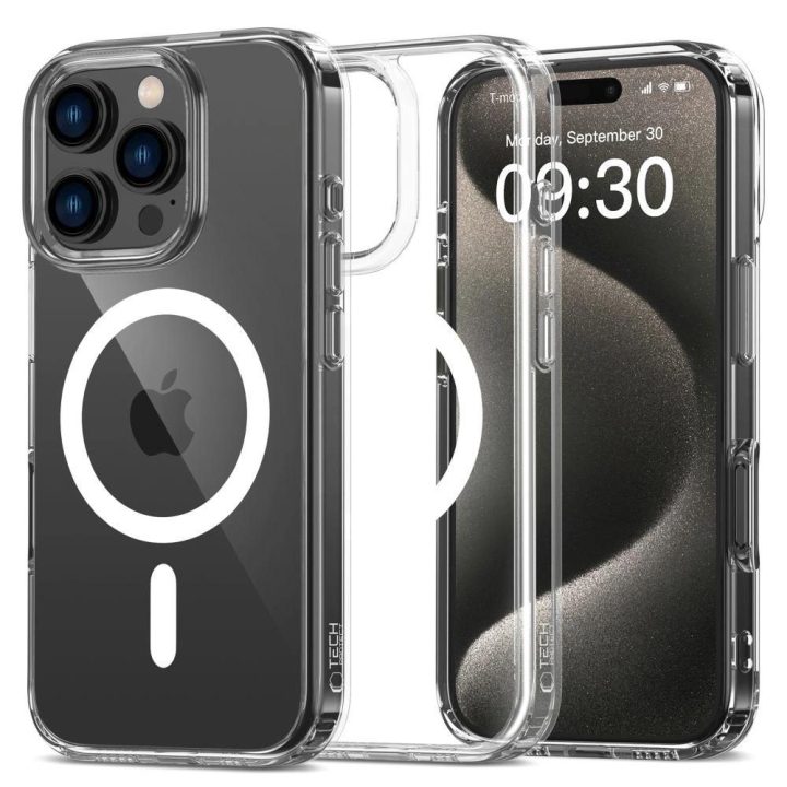 dėklas iPhone 16 Pro“ telefonui – skaidrus