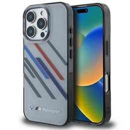 BMW Motosport IML dėklas iPhone 16 Pro Max“ – pilkas