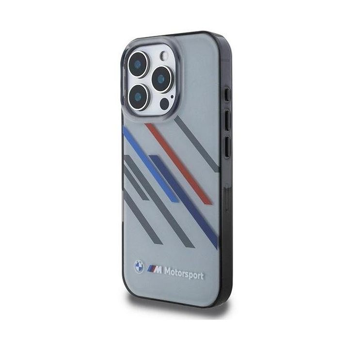 BMW Motosport IML dėklas iPhone 16 Pro Max“ – pilkas