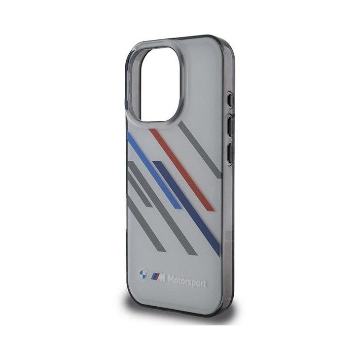 BMW Motosport IML dėklas iPhone 16 Pro Max“ – pilkas
