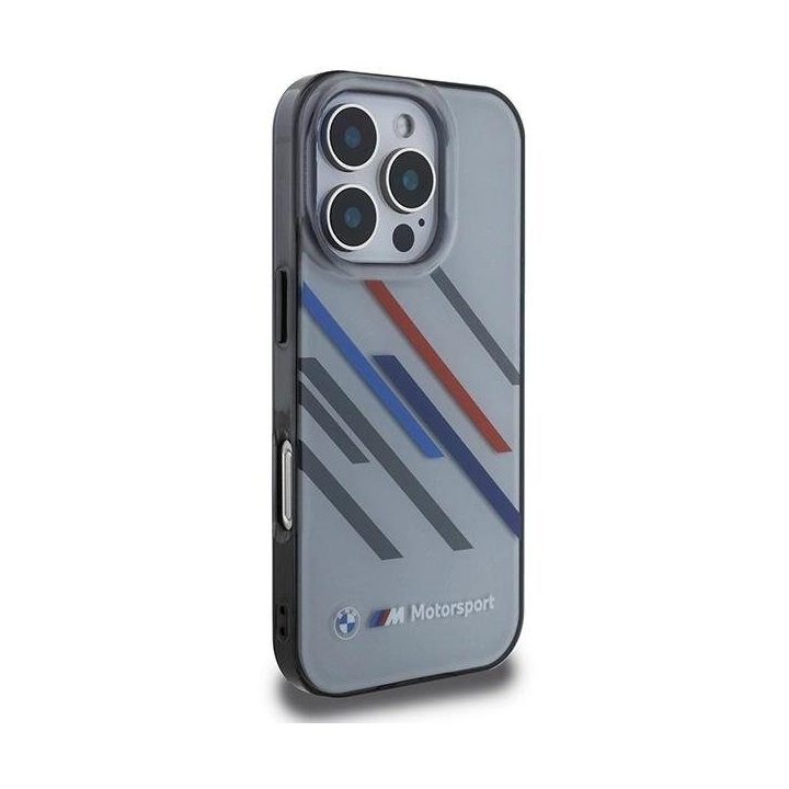 BMW Motosport IML dėklas iPhone 16 Pro Max“ – pilkas