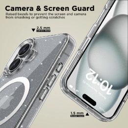 iPhone 16“ dėklas – skaidrus