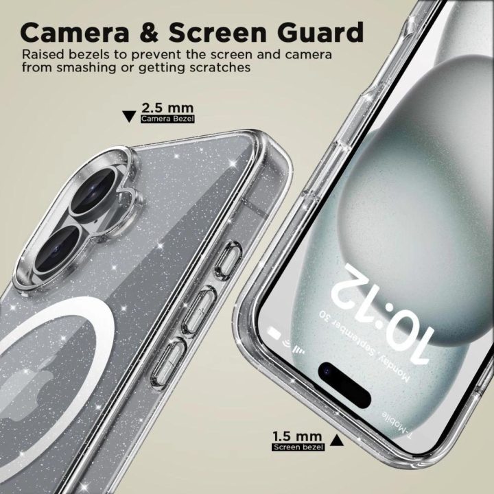 iPhone 16“ dėklas – skaidrus