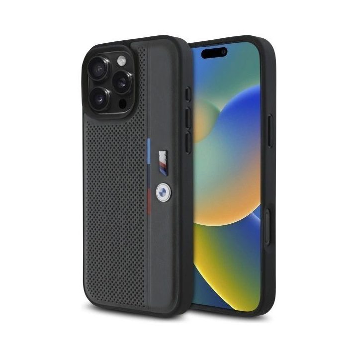 BMW M dėklas iPhone 16 Pro - Tamsiai pilka