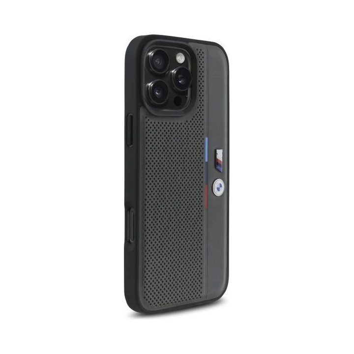 BMW M dėklas iPhone 16 Pro - Tamsiai pilka