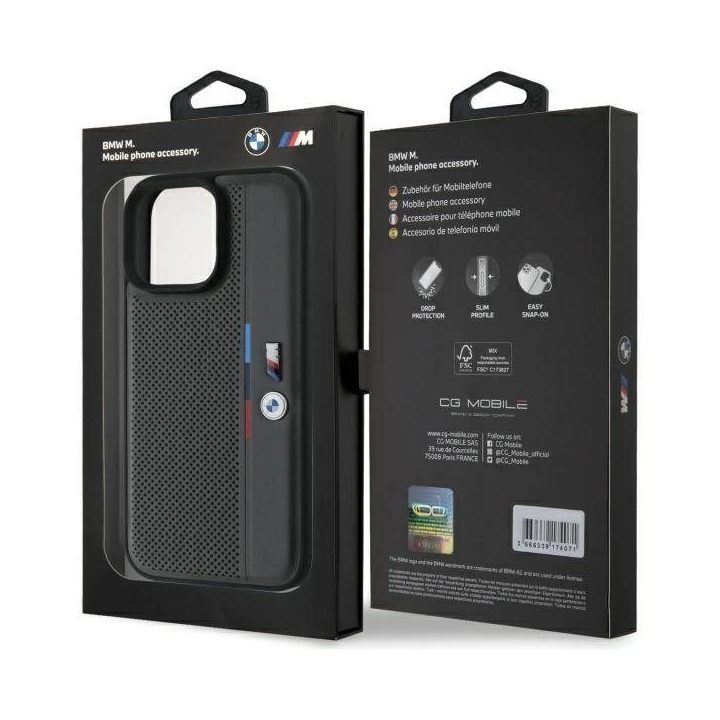 BMW M dėklas iPhone 16 Pro - Tamsiai pilka