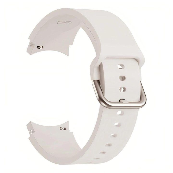 Silicone Strap for Samsung Galaxy Watch 4 / 5 / 5 Pro / 6 / 7 / FE - Smėlinė (Smėlio spalvos)