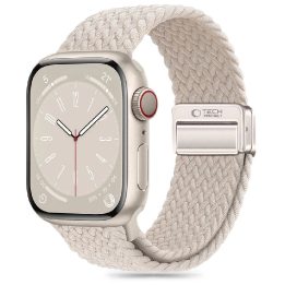 nailoninė apyrankė laikrodžiui Apple Watch 4 / 5 / 6 / 7 / 8 / 9 / SE“ (38 / 40 / 41 mm) – smėlio spalvos