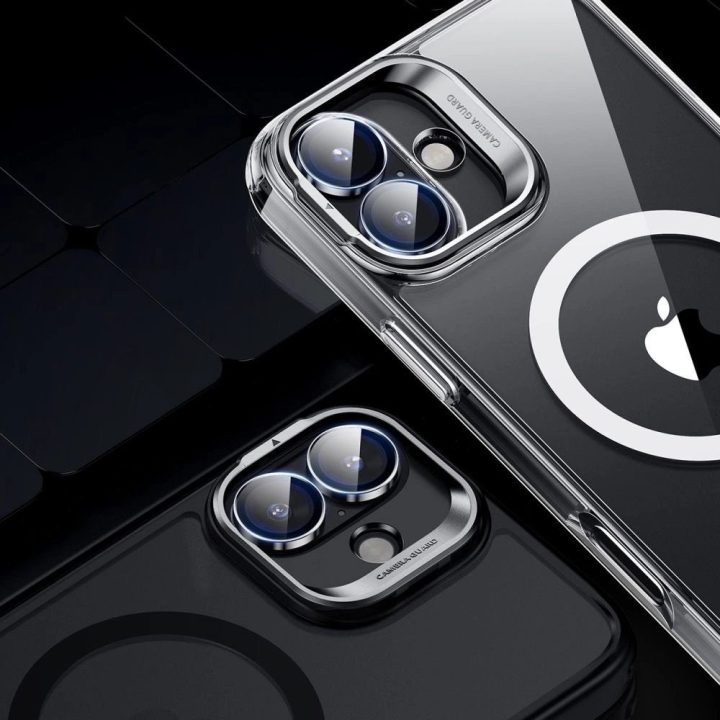 grūdintas stiklas iPhone 16“ / 16 Plus“ kamerai – juodas