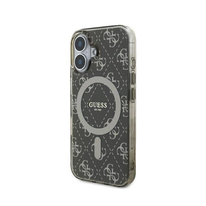 Telefonas Guess IML 4G, skirtas MagSafe iPhone 16 Plus - rudas