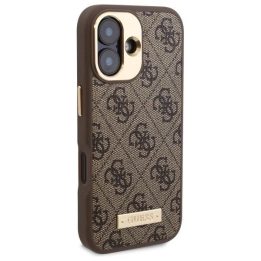 Guess 4G Logo MagSafe iPhone 16 Plus dėklas - rudas