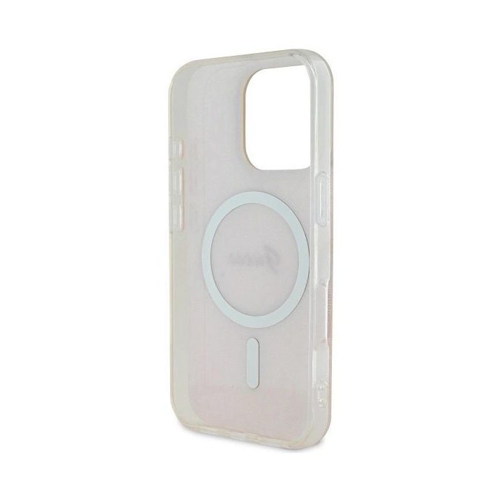 Guess IML 4G MagSafe dėklas iPhone 16 Pro Max - rožinis