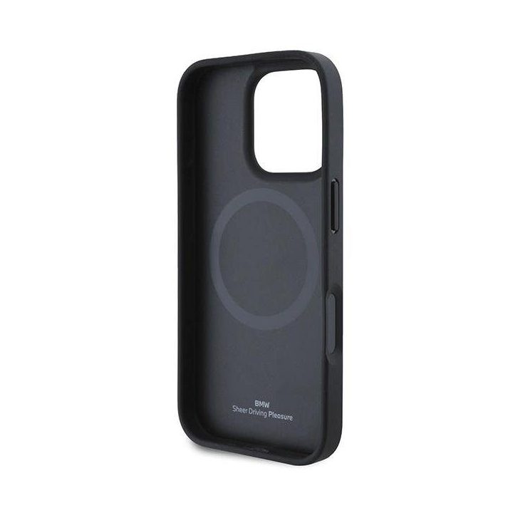 BMW“ odinis metalinis “ dėklas iPhone 16 Pro Max“ – juodas