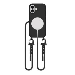 iPhone 16“ dėklas – juodas