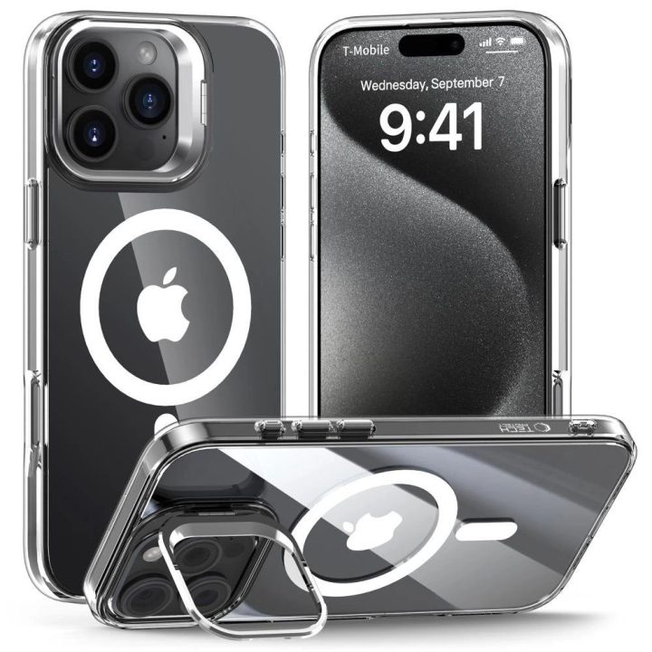 dėklas iPhone 16 Pro“, skaidrus