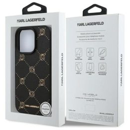 dėklas su Karl Head“ motyvu skirtas iPhone 16 Pro Max“ – juodos spalvos