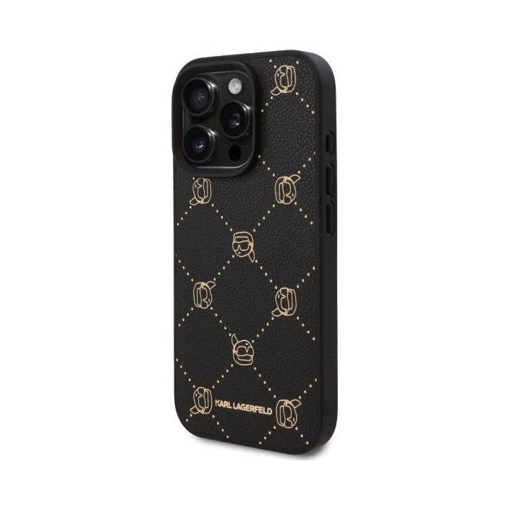 dėklas su Karl Head“ motyvu skirtas iPhone 16 Pro Max“ – juodos spalvos