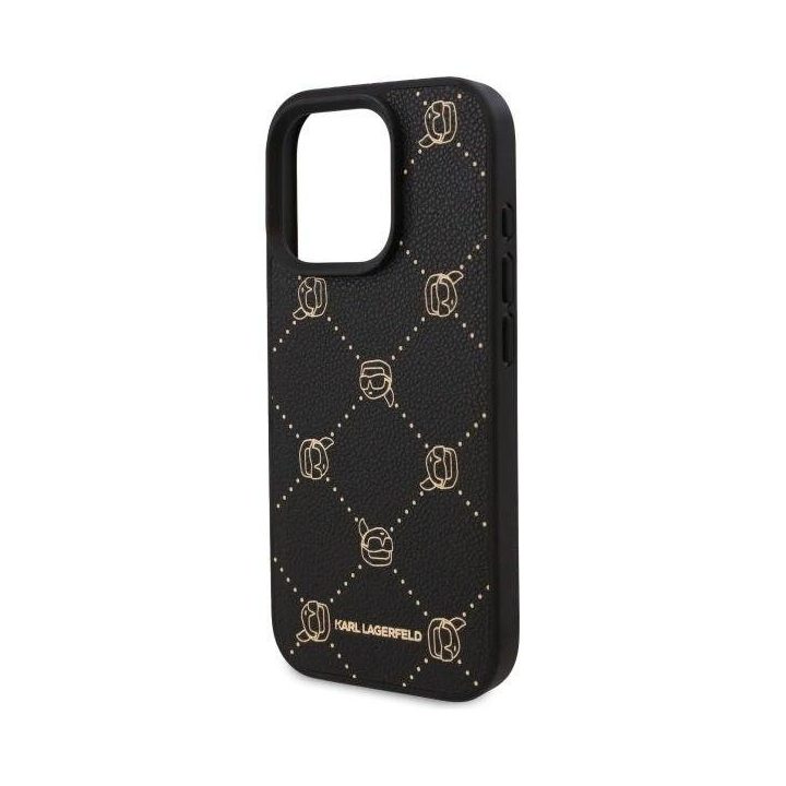 dėklas su Karl Head“ motyvu skirtas iPhone 16 Pro Max“ – juodos spalvos