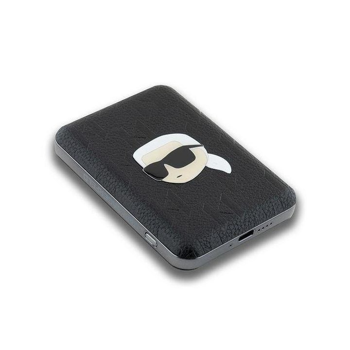 Powerbankas 5000mAh black/black Karl Head Pin MagSafe