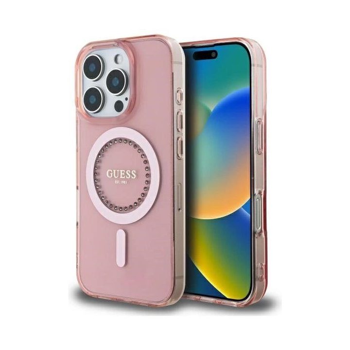iPhone 16 Pro dėkliukas rausva spalva