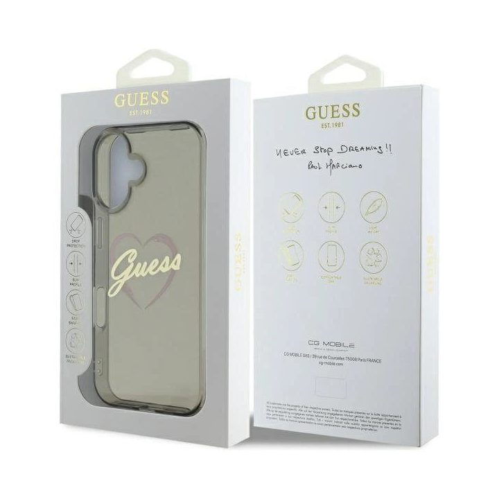 iPhone 16“ dėklas – juodos spalvos