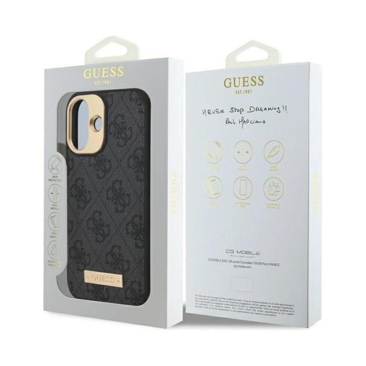 dėklas iPhone 16 Plus“ – juodos spalvos