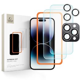 grūdintas stiklas iPhone 16 Pro - skaidrus (3 vnt.)