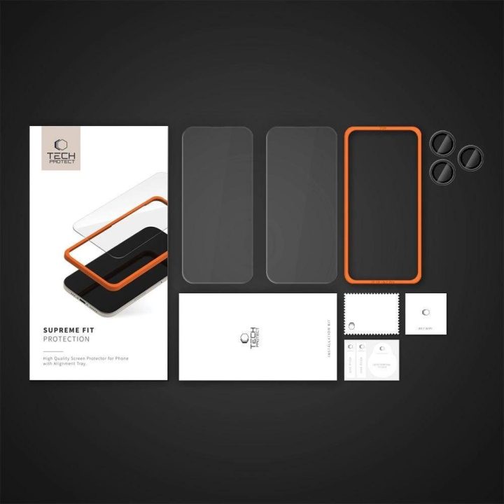 grūdintas stiklas iPhone 16 Pro - skaidrus (3 vnt.)