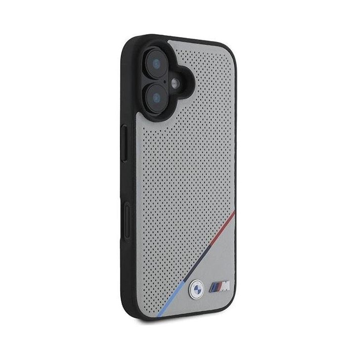 BMW M trijų spalvų MagSafe dėklas skirtas iPhone 16, pilkas