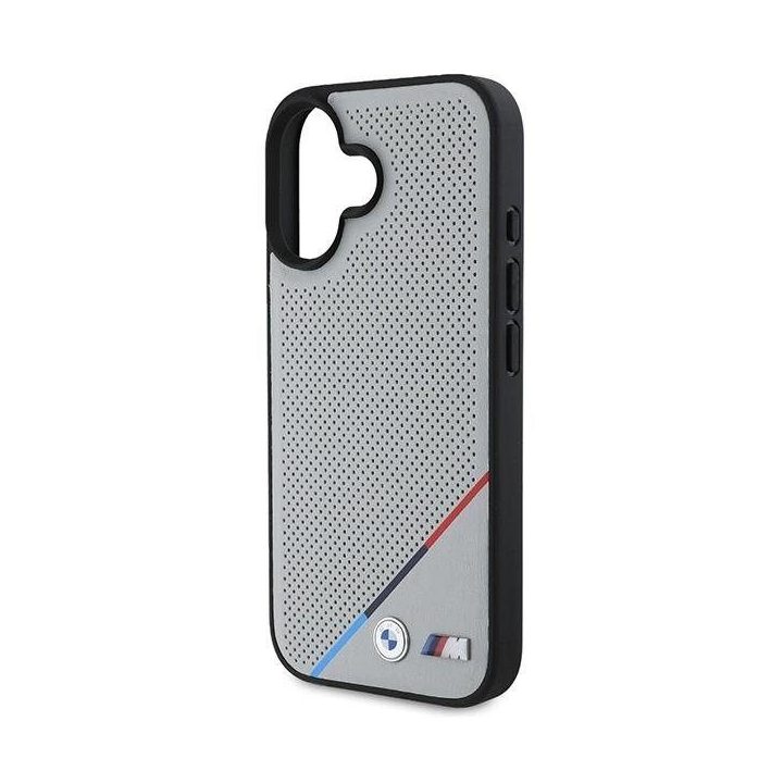 BMW M trijų spalvų MagSafe dėklas skirtas iPhone 16, pilkas